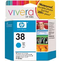 HP 38 Cyan Pigment ink Cartridge