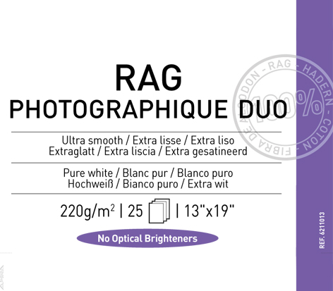 Rag  Photographique Duo  220 gsm - 13" x 19"